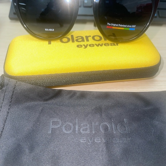 Polaroid Black and Silver Round Cat Eye Sunglasses 4146/S/X 807M9 NIC main image 10